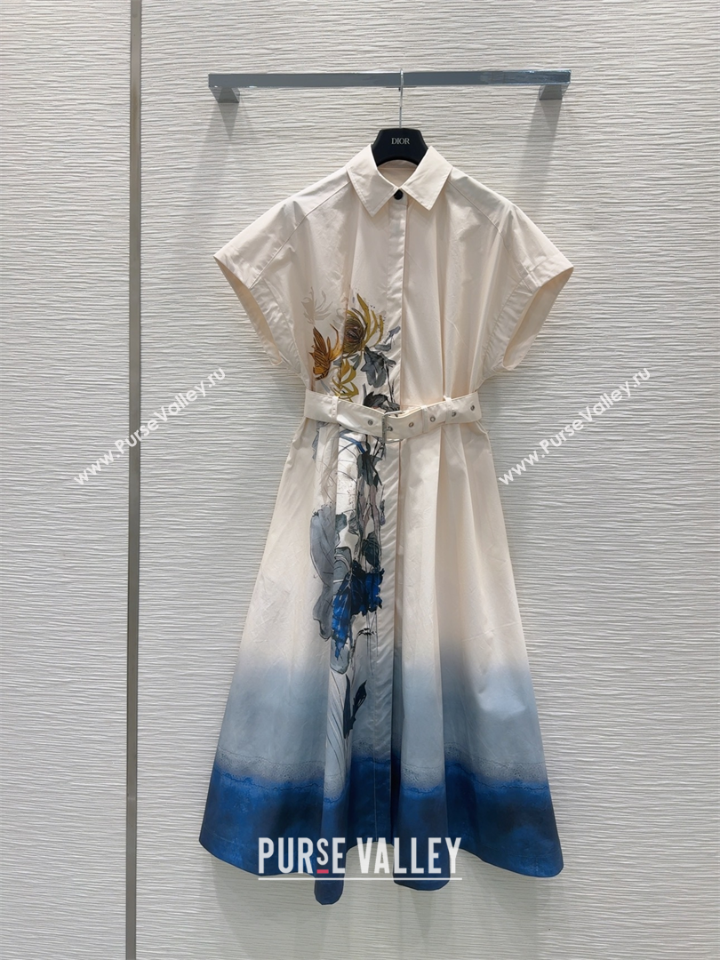 Dior Printed Dress White 2025 0814 (QI-250814126)