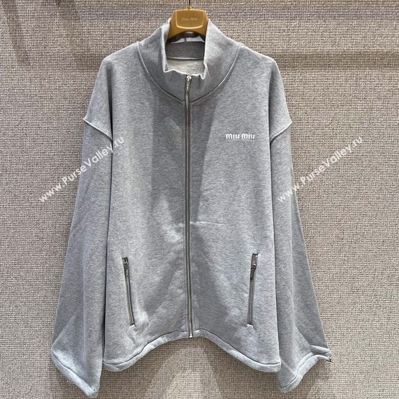 Miu Miu Cotton Jacket Grey 2025 0814 (QI-250814027)