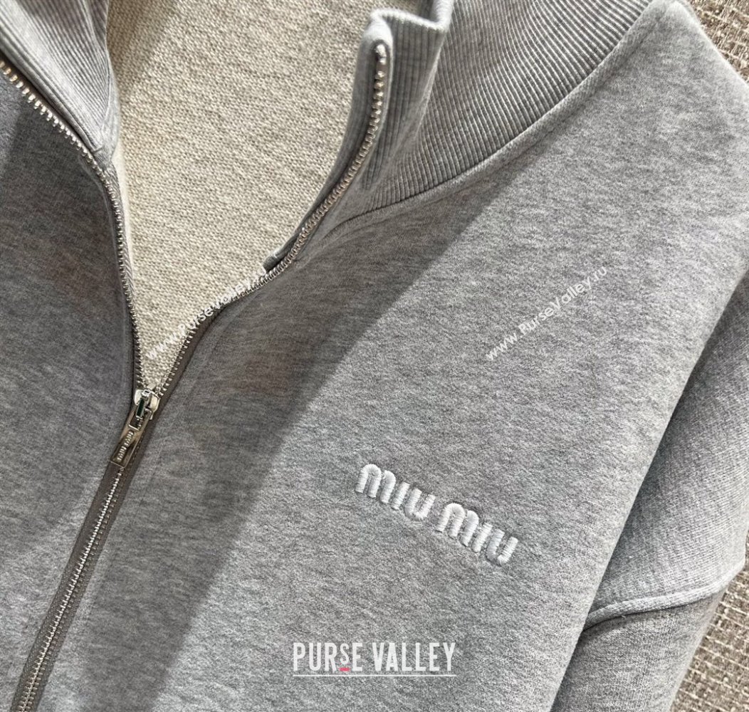Miu Miu Cotton Jacket Grey 2025 0814 (QI-250814027)