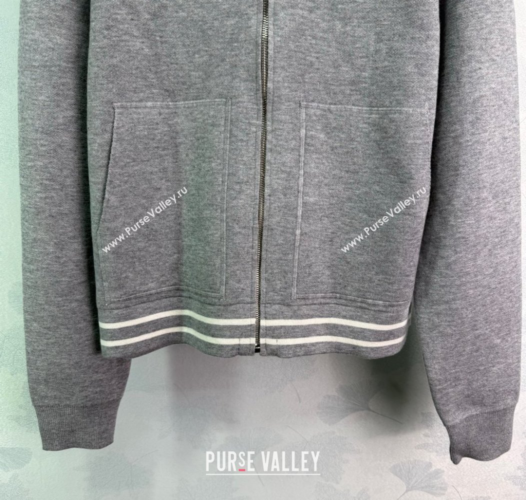 Miu Miu Wool Jacket Grey/Black 2025 0814 (QI-250814012)