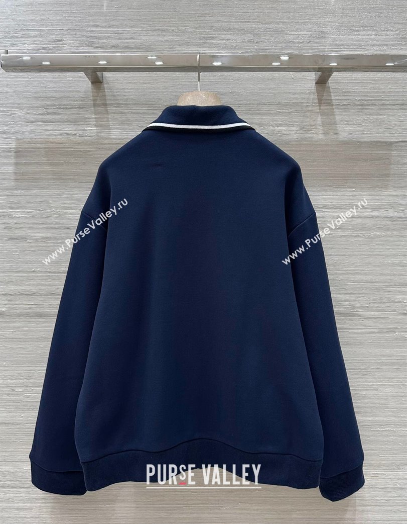 Miu Miu Cotton Jacket Navy Blue 2025 0814 (QI-250814053)