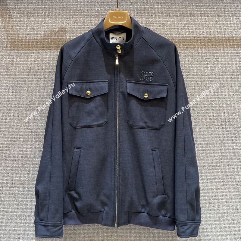 Miu Miu Dark Grey Jacket 2025 0814 (QI-250814023)