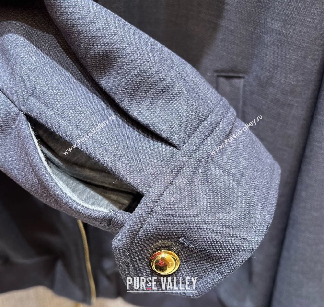 Miu Miu Dark Grey Jacket 2025 0814 (QI-250814023)