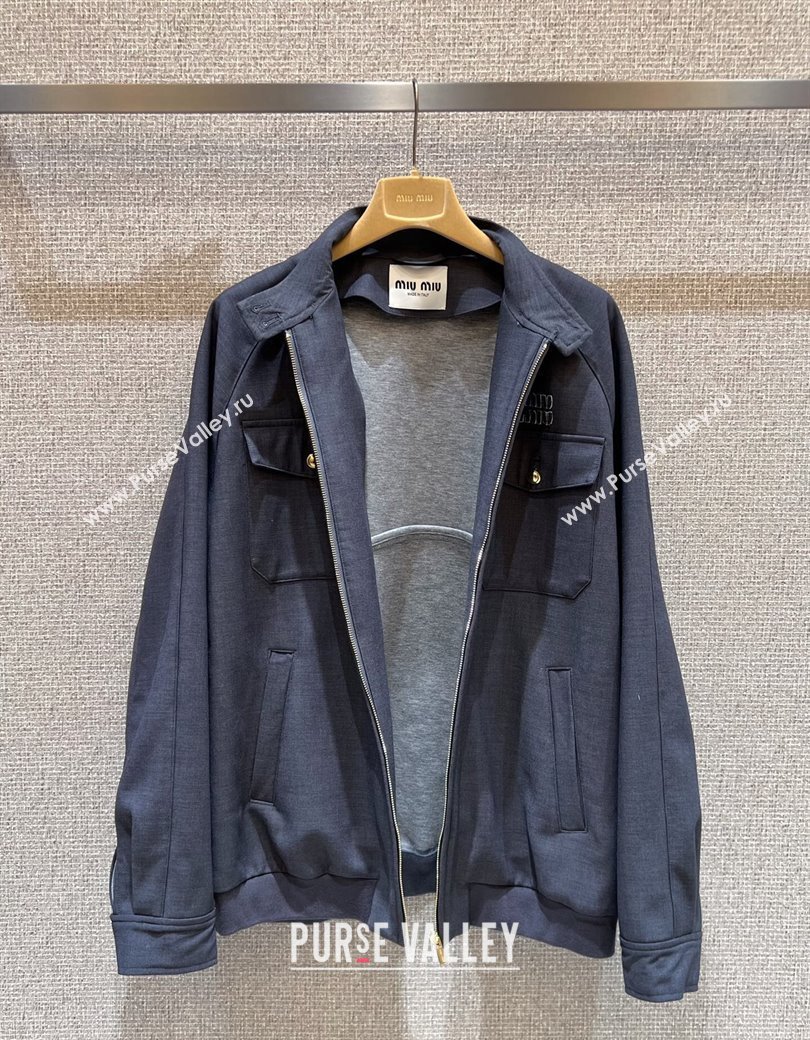 Miu Miu Dark Grey Jacket 2025 0814 (QI-250814023)