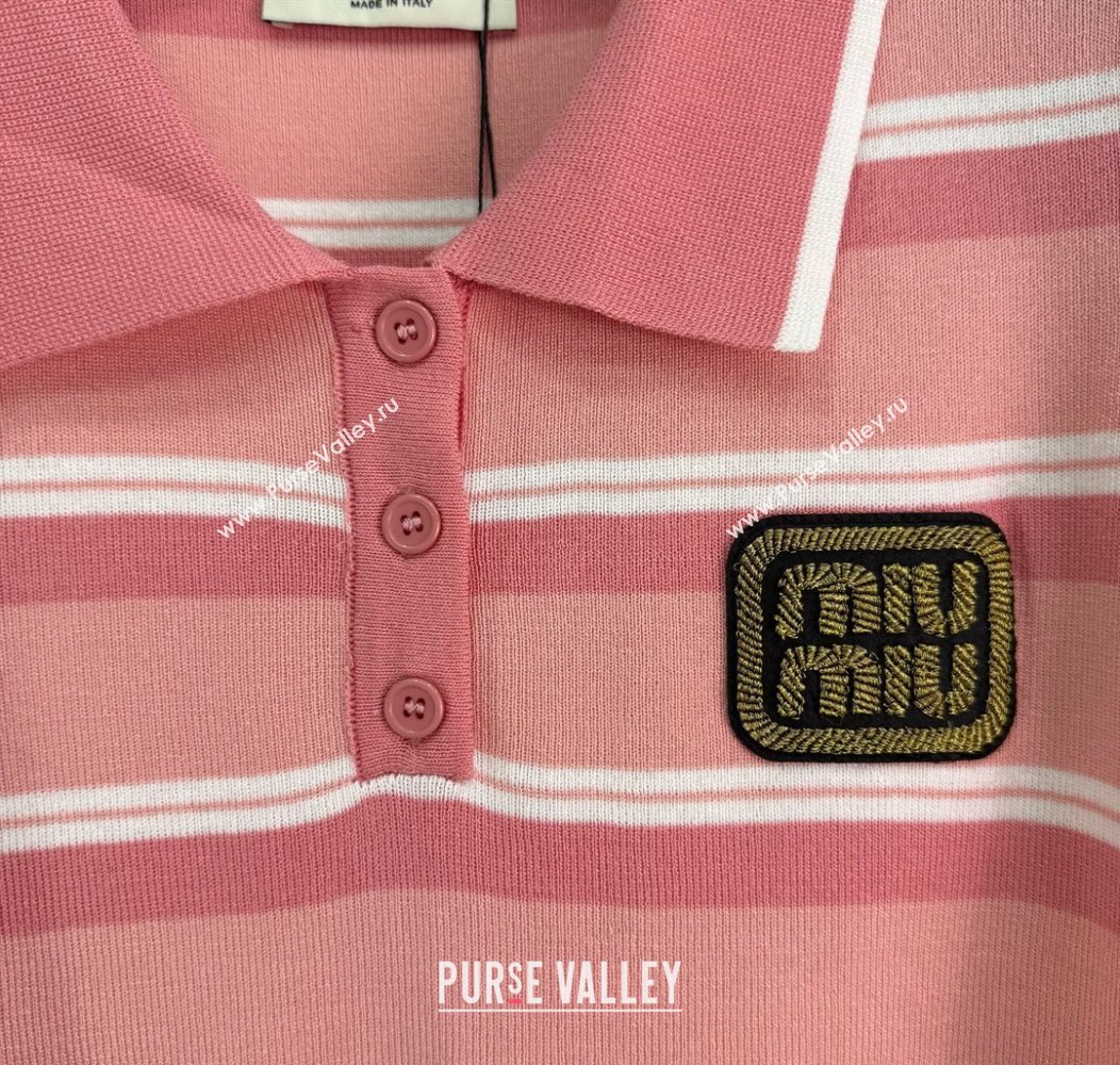Miu Miu Striped Tops Pink 2025 0814 (QI-250814011)