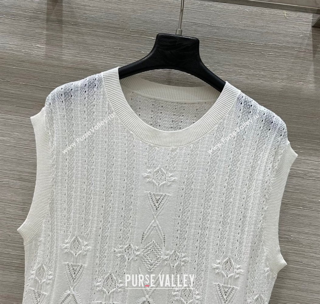 Ermanno Scervino Lace Vest White 2025 0814 (QI-250814104)