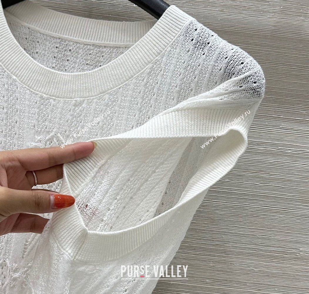 Ermanno Scervino Lace Vest White 2025 0814 (QI-250814104)