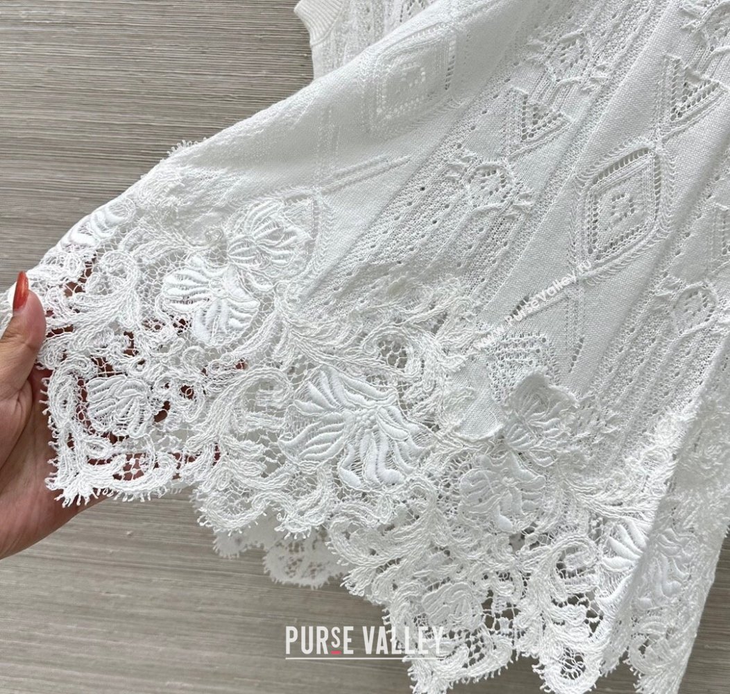 Ermanno Scervino Lace Vest White 2025 0814 (QI-250814104)