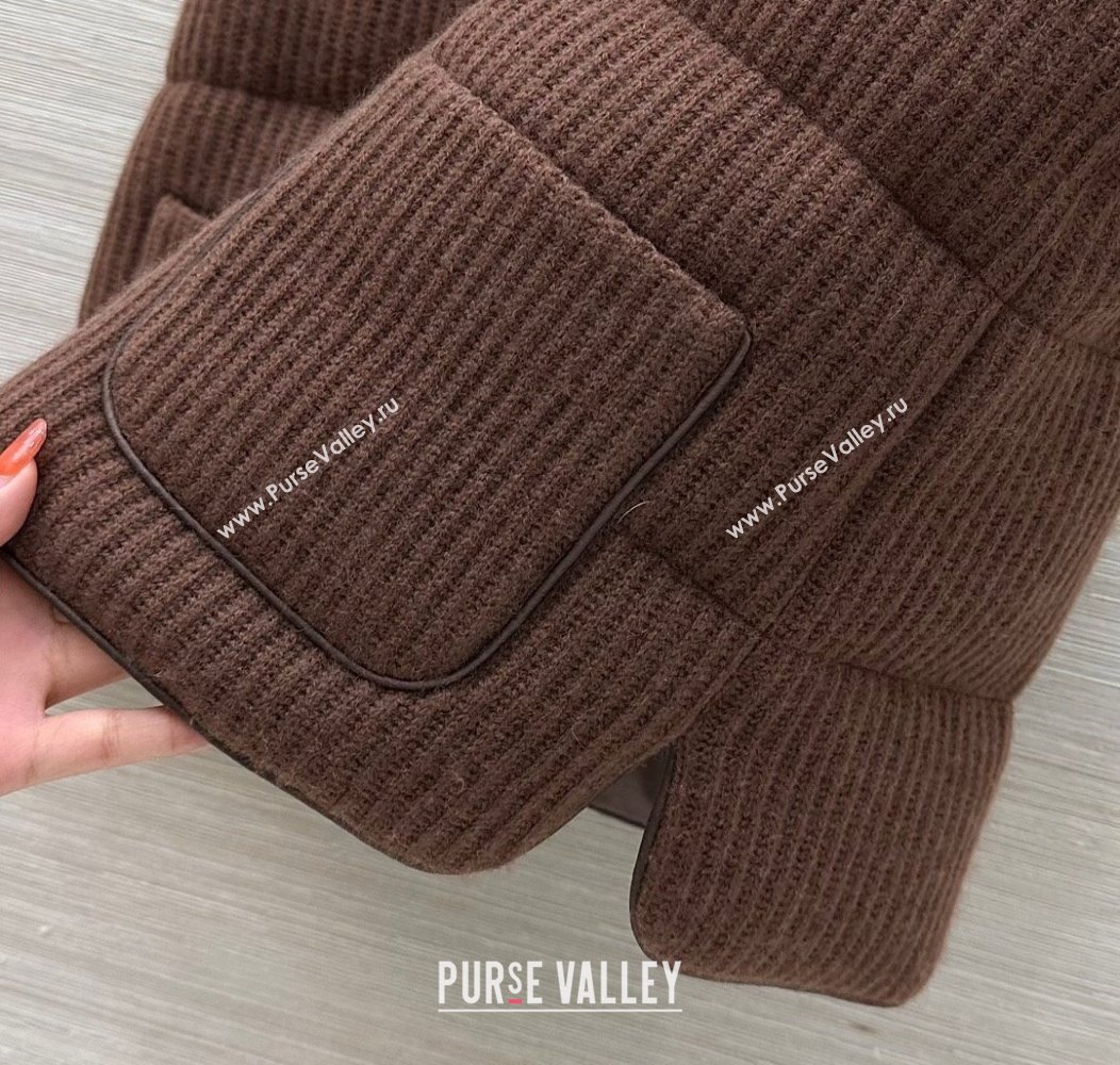 Brunello Cucinelli BC Cashmere Down Vest Brown 2025 0814 (QI-250814093)