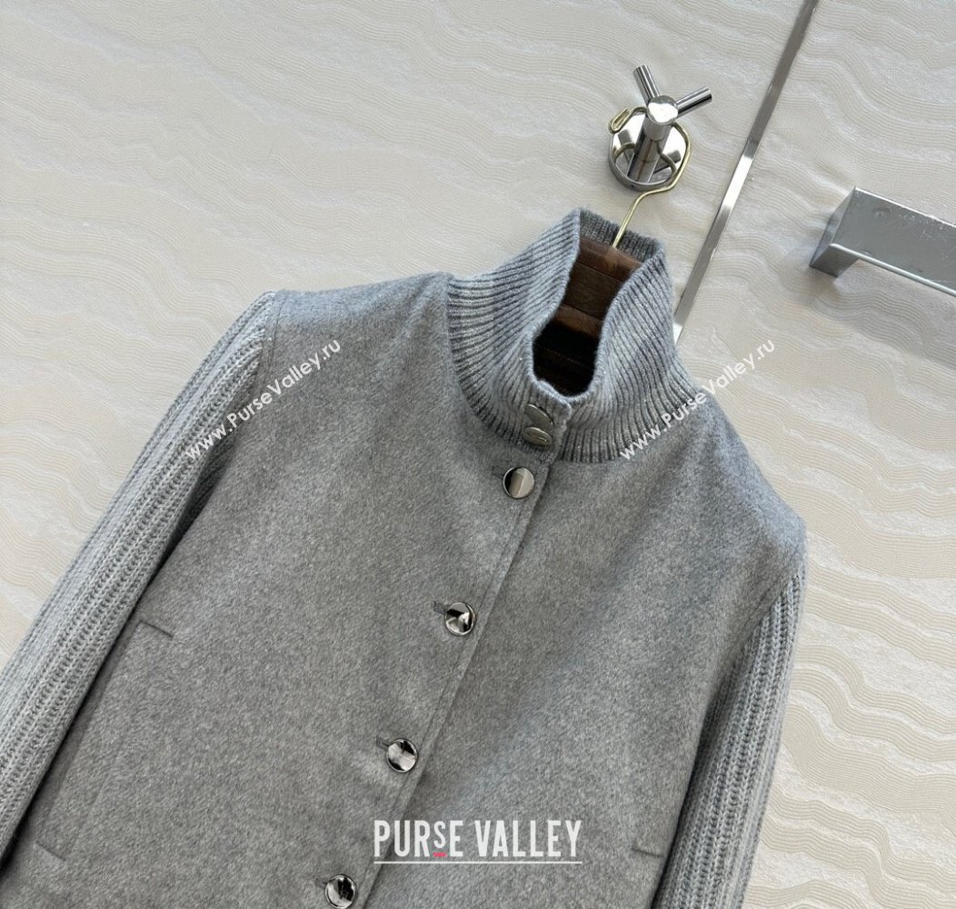 Loro Piana LP Wool Cashmerer Blend Jacket Grey 2025 0812 (QI-250815017)