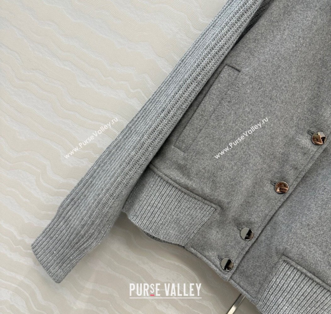 Loro Piana LP Wool Cashmerer Blend Jacket Grey 2025 0812 (QI-250815017)
