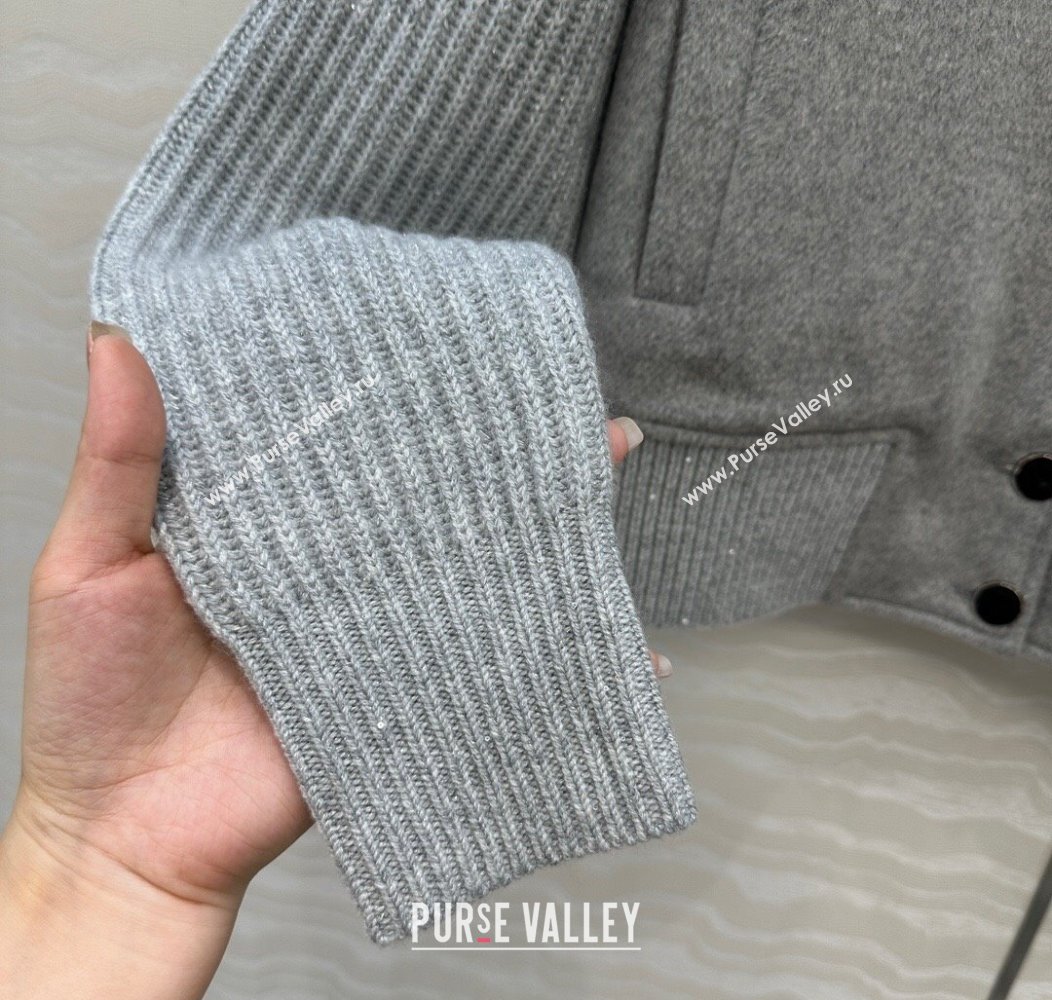 Loro Piana LP Wool Cashmerer Blend Jacket Grey 2025 0812 (QI-250815017)