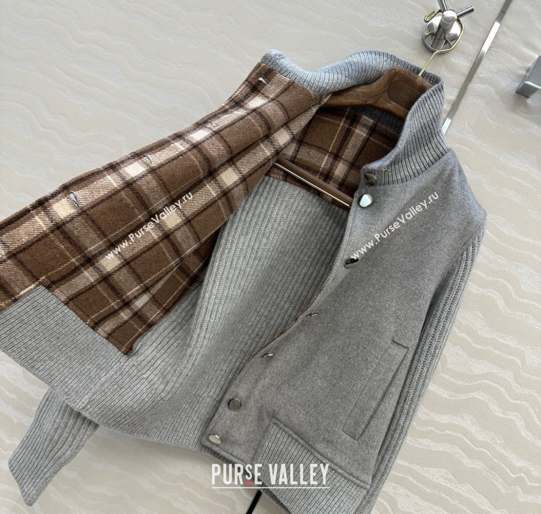 Loro Piana LP Wool Cashmerer Blend Jacket Grey 2025 0812 (QI-250815017)