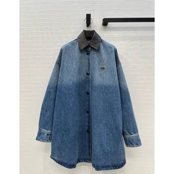 Prada Denim Long Jacket 2025 0812 (QI-250815025)