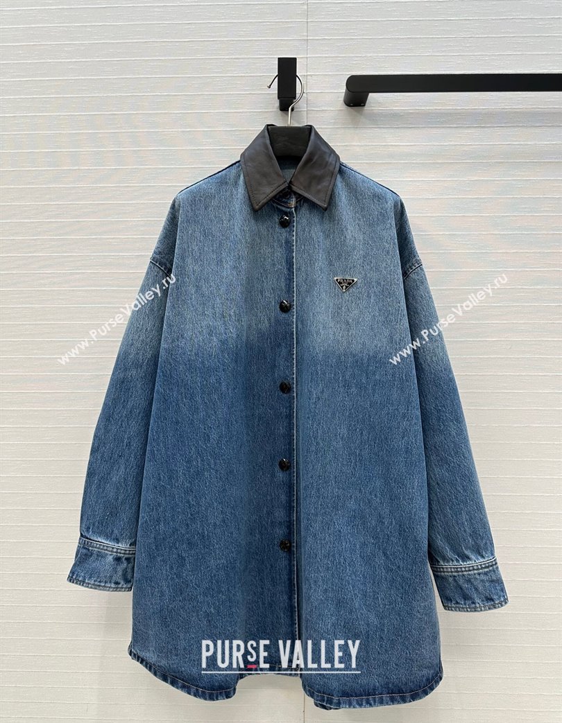 Prada Denim Long Jacket 2025 0812 (QI-250815025)
