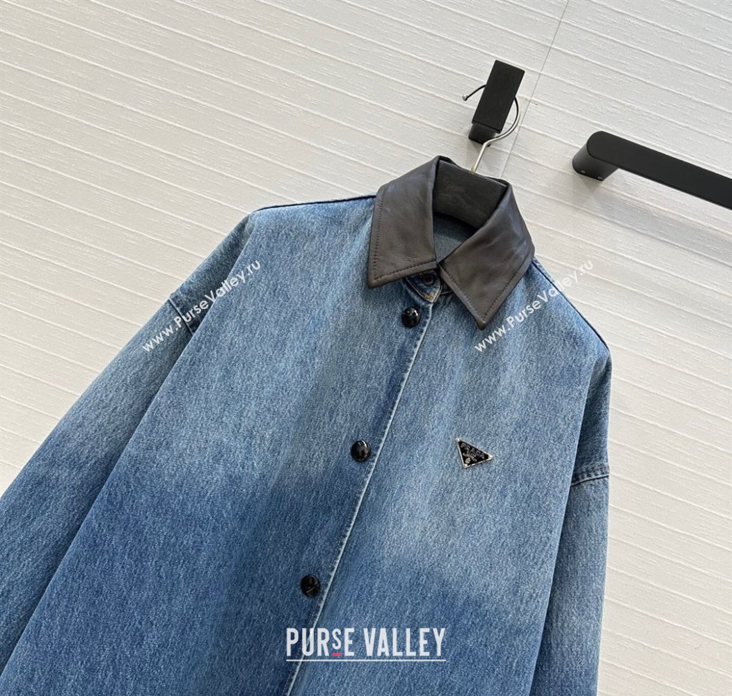 Prada Denim Long Jacket 2025 0812 (QI-250815025)