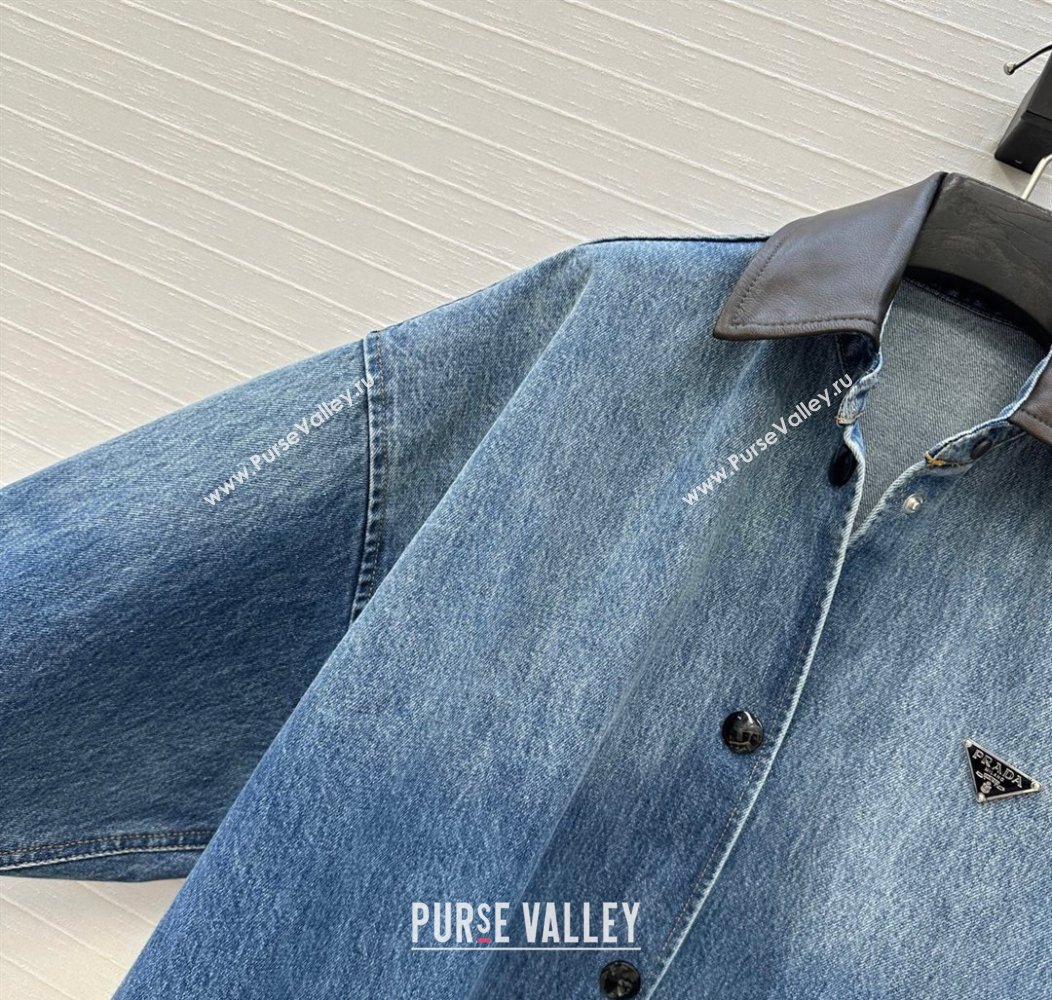 Prada Denim Long Jacket 2025 0812 (QI-250815025)