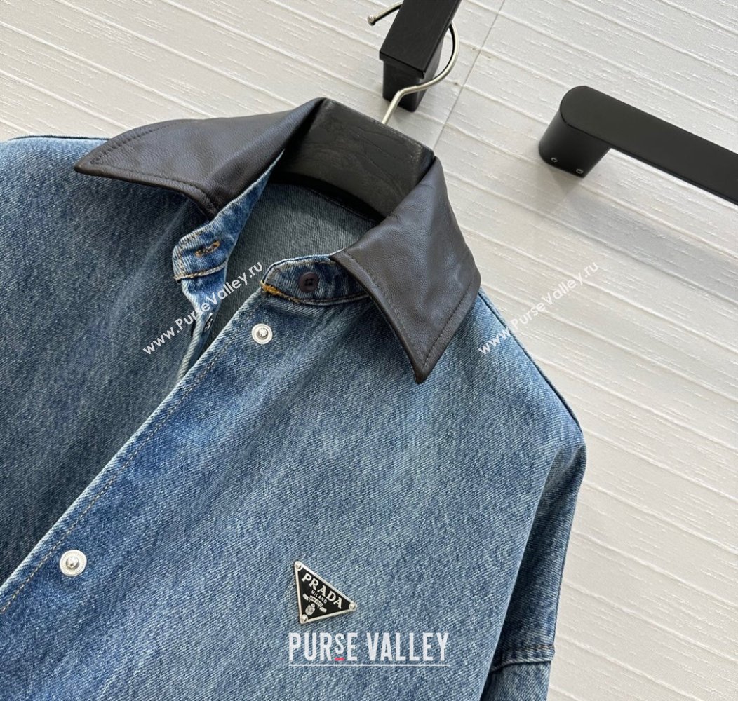 Prada Denim Long Jacket 2025 0812 (QI-250815025)
