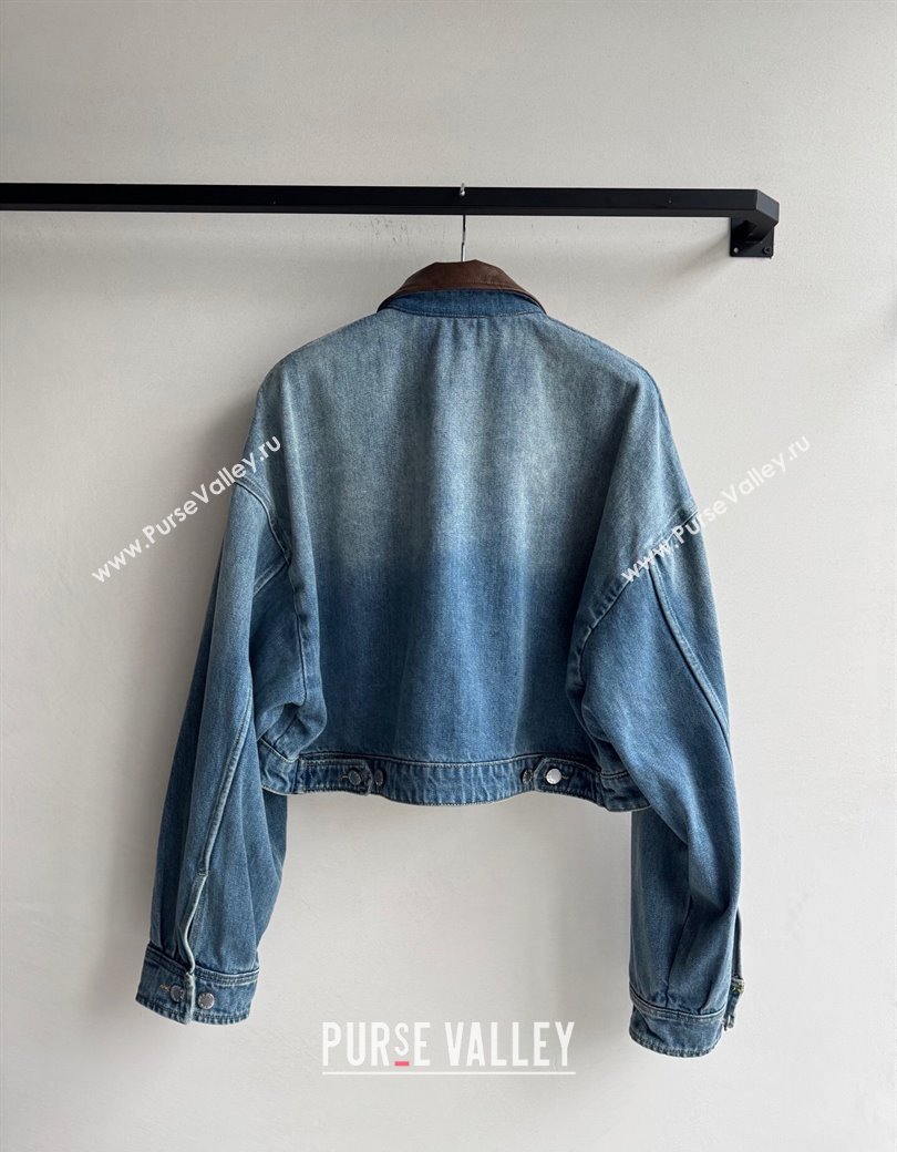 Prada Denim Short Jacket Blue 2025 0812 (QI-250815030)