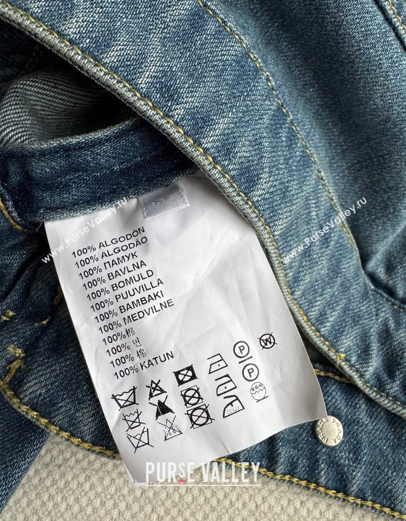 Prada Denim Short Jacket Blue 2025 0812 (QI-250815030)