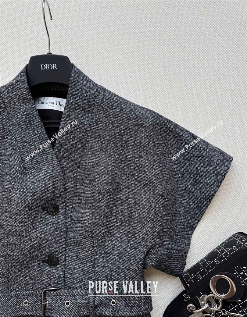 Dior Wool Silk Shirt Grey 2025 0812 (QI-250815034)