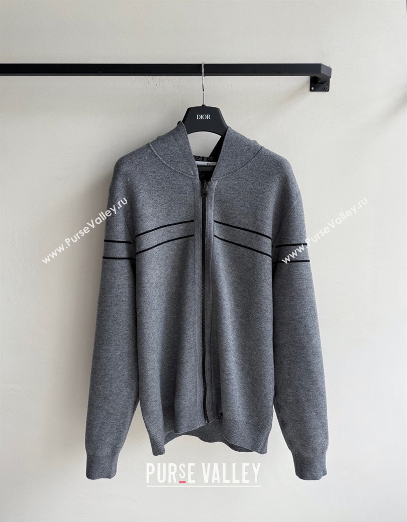 Dior Cashmere Jacket Grey 2025 0815 (QI-250815035)