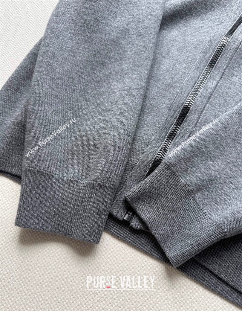 Dior Cashmere Jacket Grey 2025 0815 (QI-250815035)