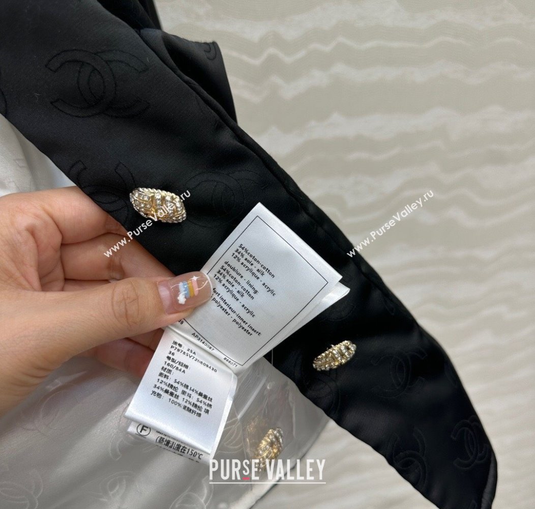 Chanel CC Allover Padded Jacket Black 2025 0812 (QI-250815008)