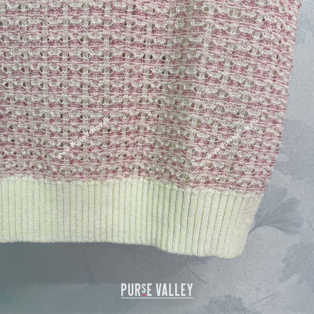 Chanel Cashmere Vest Light Pink 2025 0814 (QI-250814136)