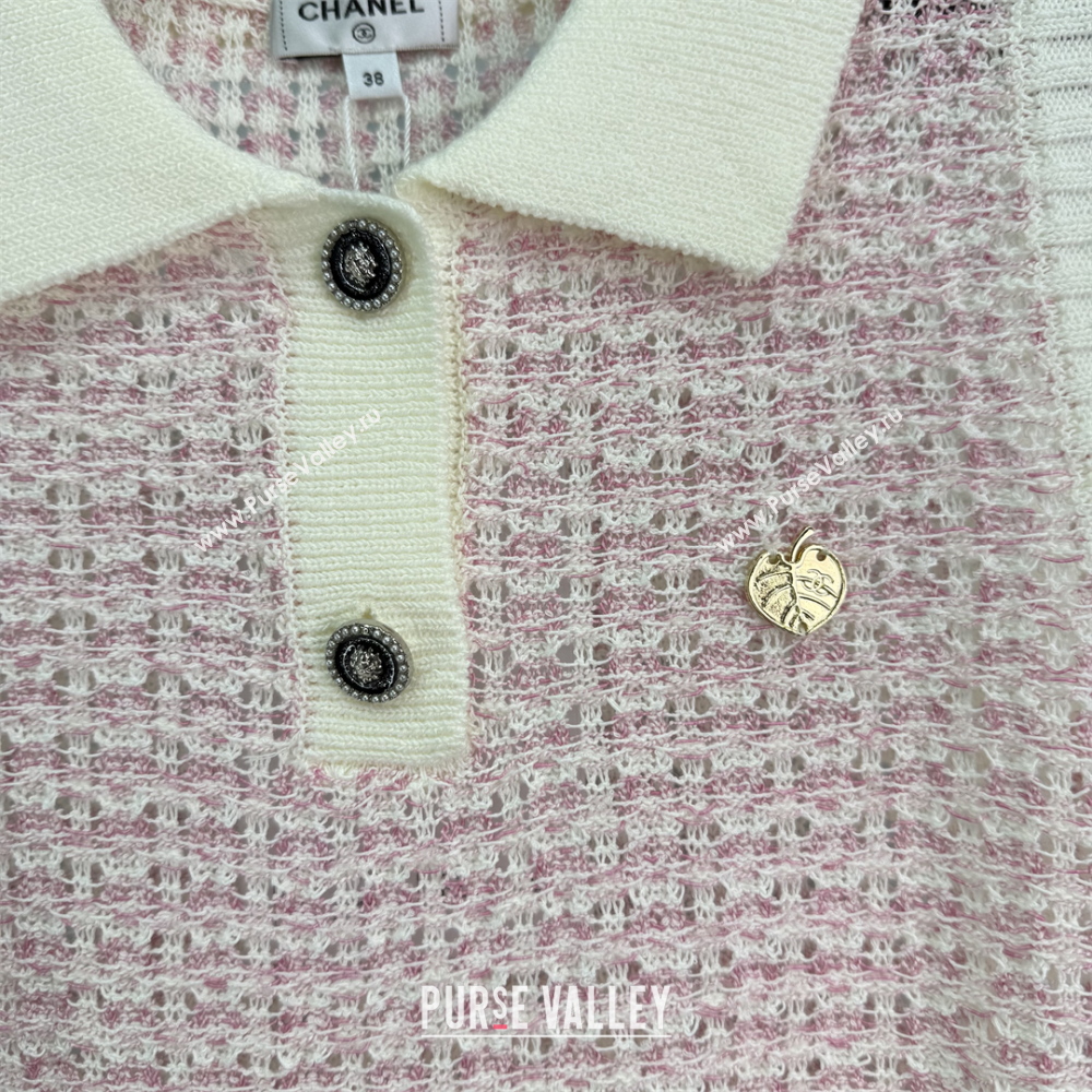 Chanel Cashmere Vest Light Pink 2025 0814 (QI-250814136)
