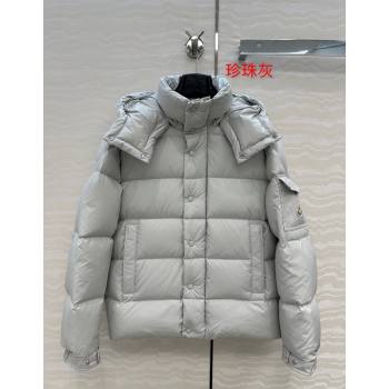 Moncler MaYa Down Jacket Pearly Grey 2025 0814 (QI-250815049)