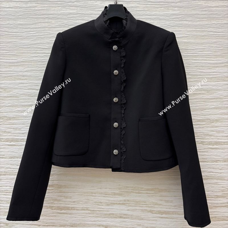 Dior Jacket with Lace Black 2025 0815 (QI-250815037)