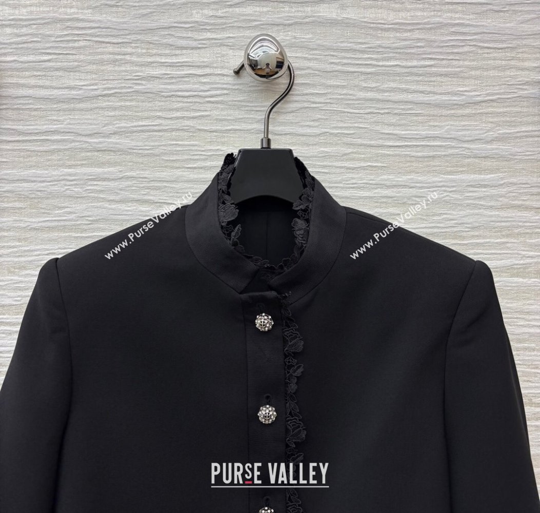 Dior Jacket with Lace Black 2025 0815 (QI-250815037)