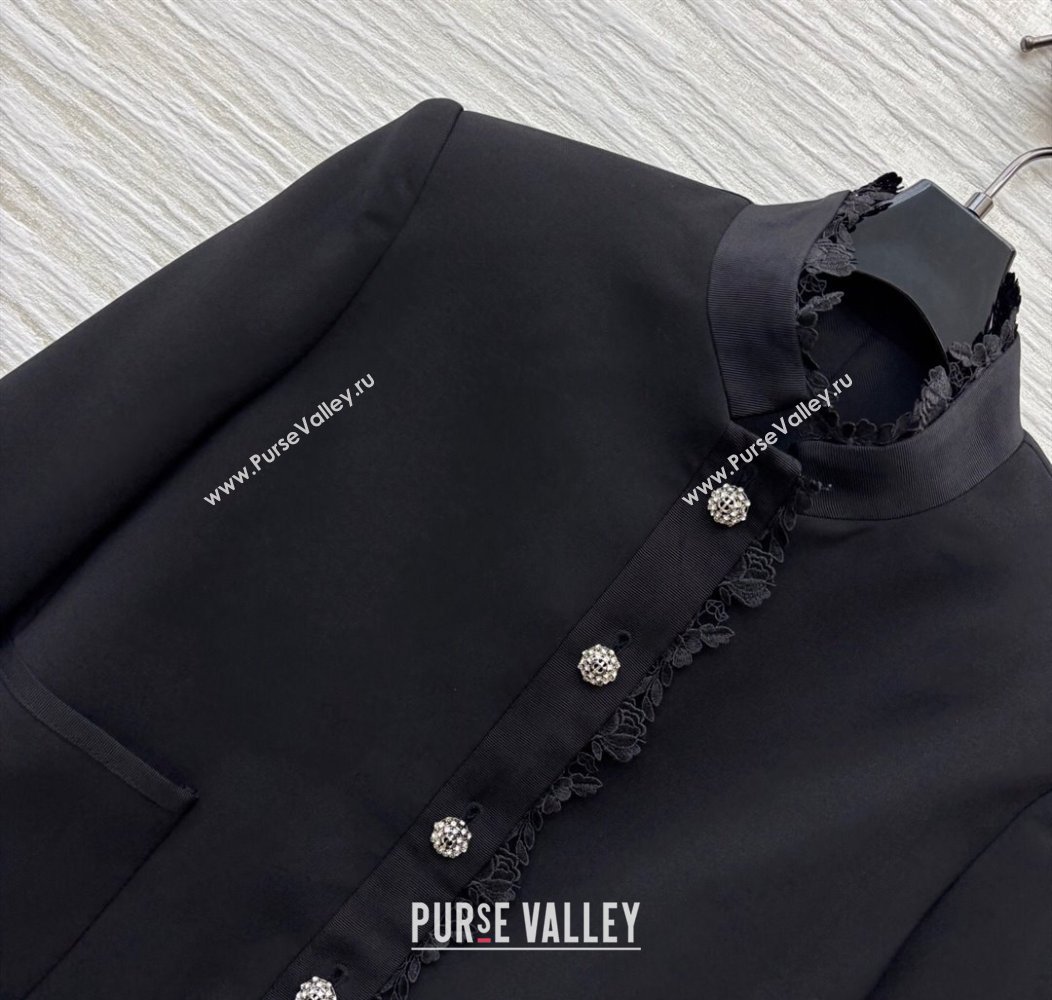 Dior Jacket with Lace Black 2025 0815 (QI-250815037)