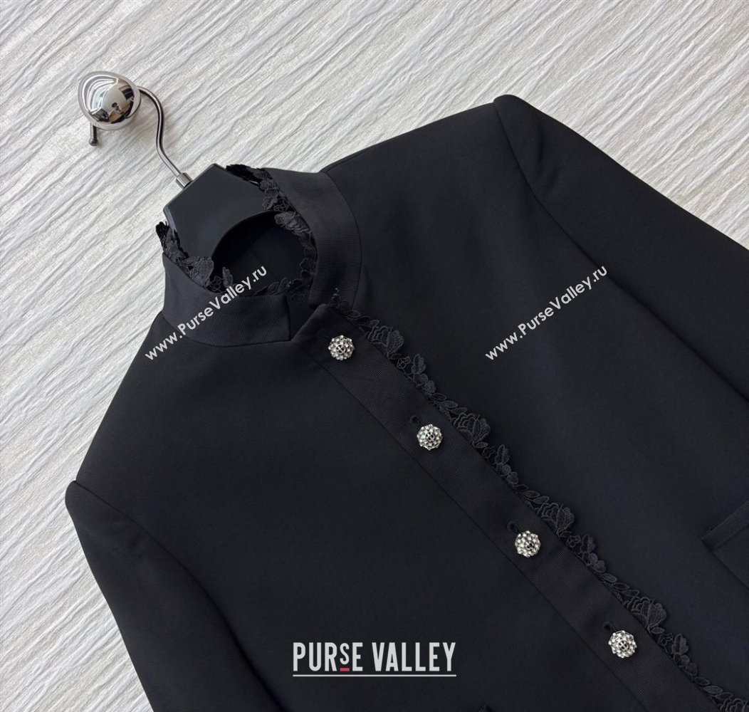 Dior Jacket with Lace Black 2025 0815 (QI-250815037)