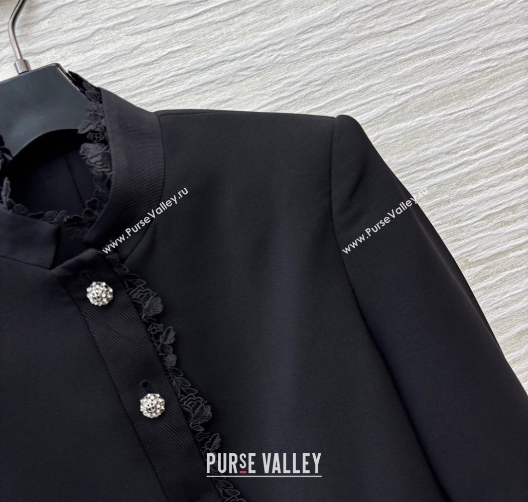 Dior Jacket with Lace Black 2025 0815 (QI-250815037)