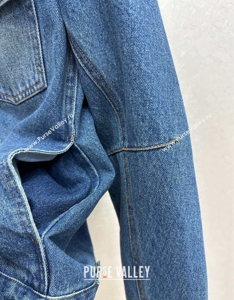 Dior Denim Hoodie Jacket Blue 2025 0815 (QI-250815039)