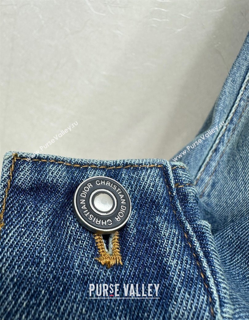 Dior Denim Hoodie Jacket Blue 2025 0815 (QI-250815039)