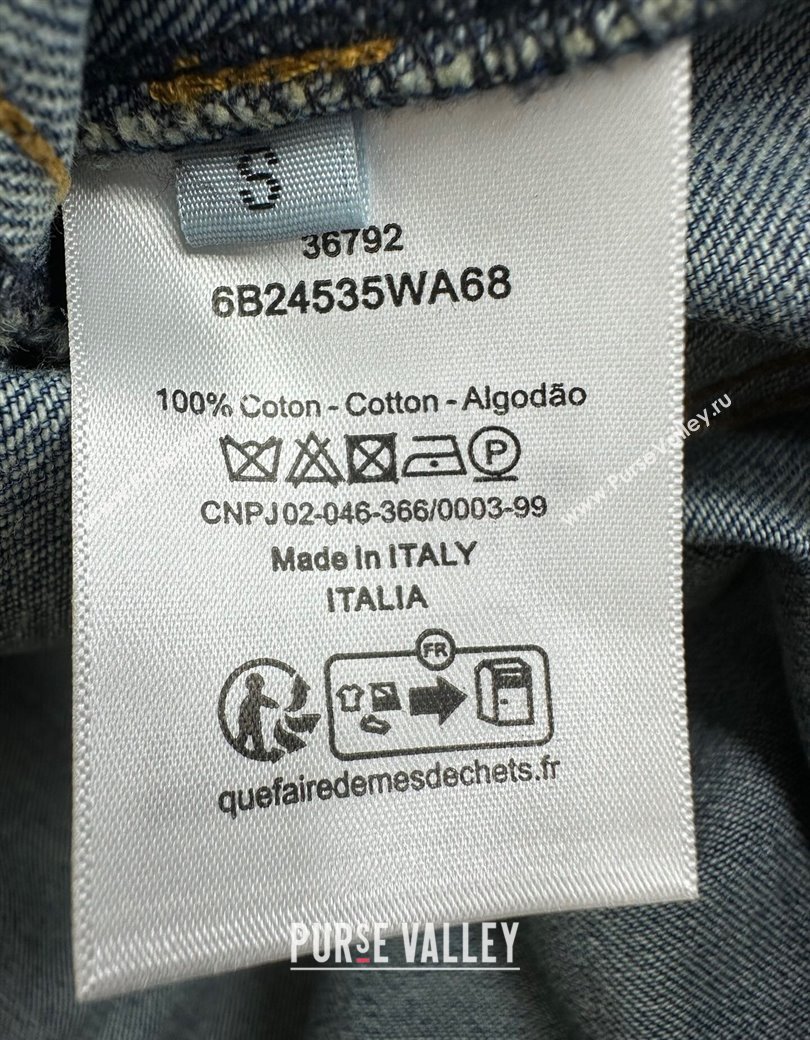 Dior Denim Hoodie Jacket Blue 2025 0815 (QI-250815039)