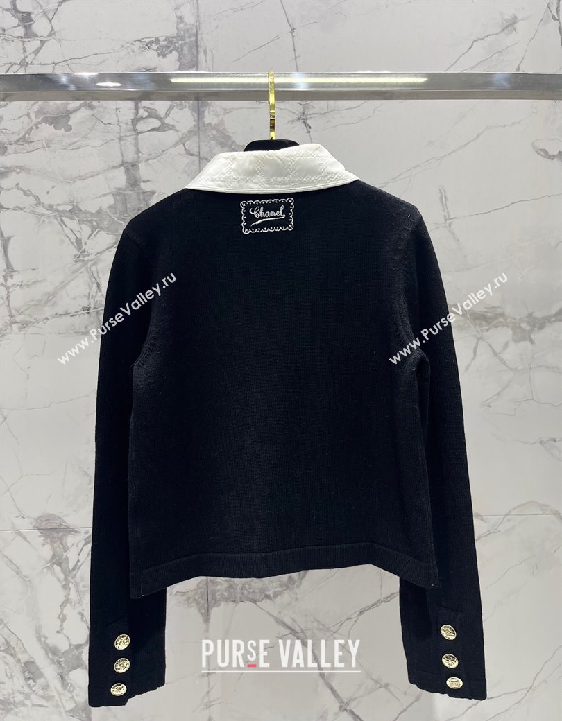 Chanel Cashmere Cardigan Black 2025 CH090401 (QI-250904033)