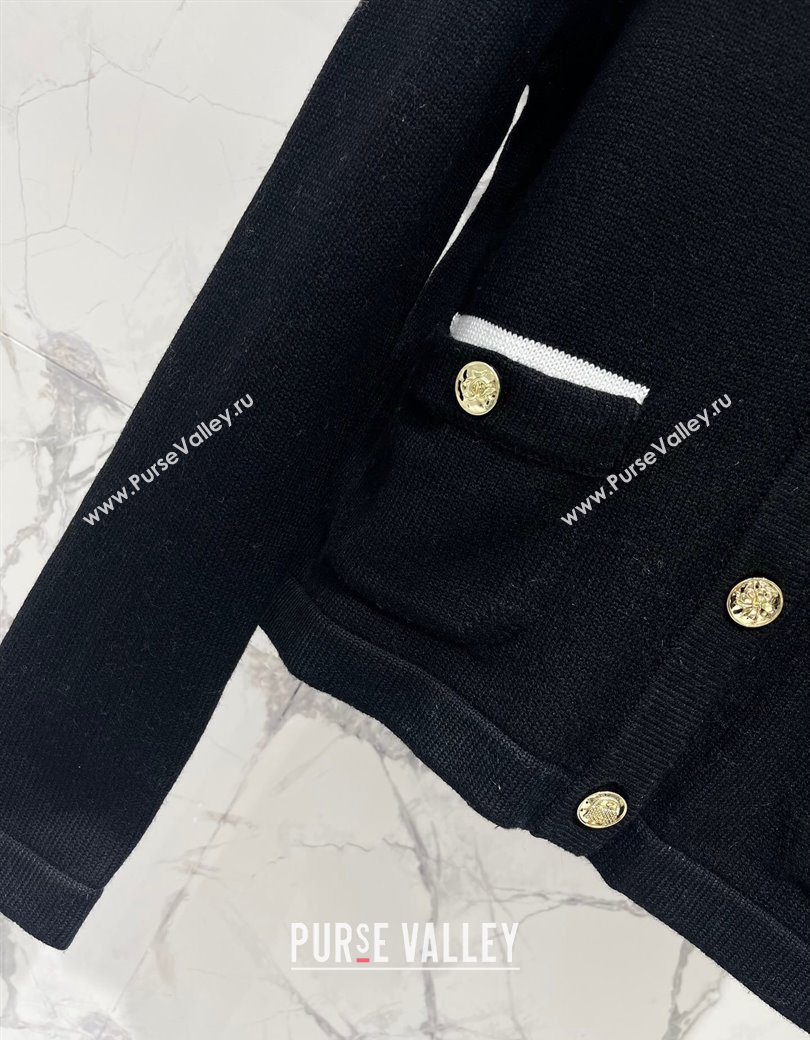 Chanel Cashmere Cardigan Black 2025 CH090401 (QI-250904033)