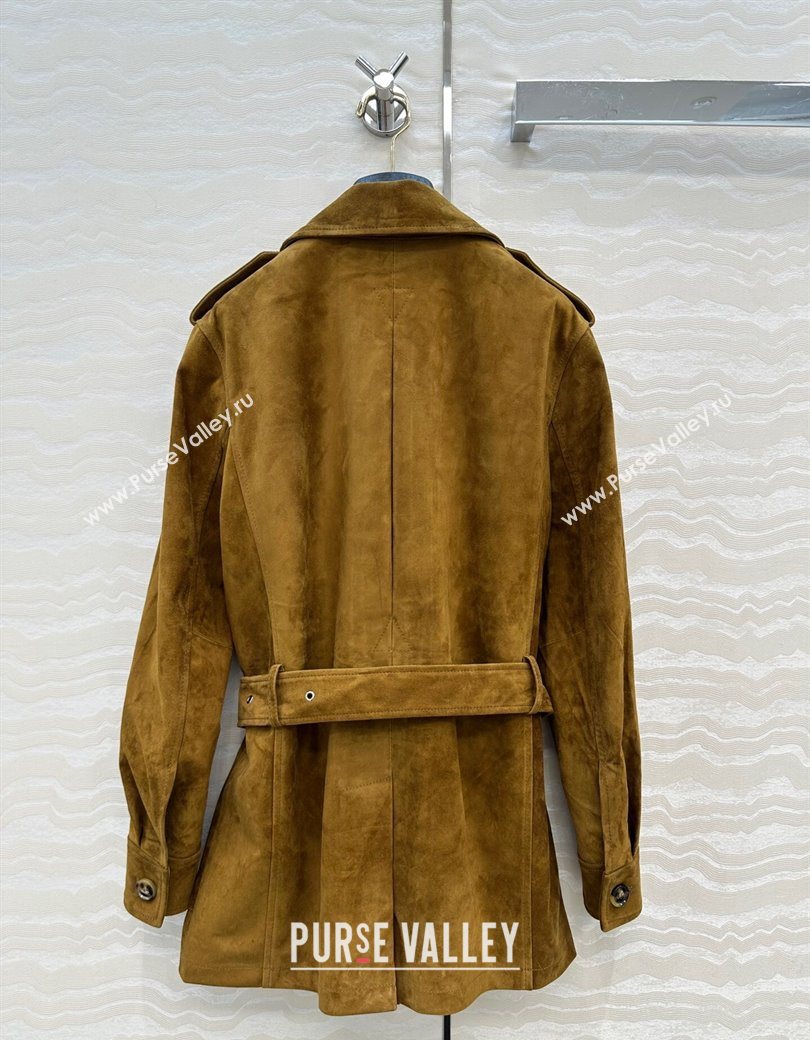 Ralph Lauren RL Lambskin Suede Jacket Brown 2025 0904 (QI-250904042)