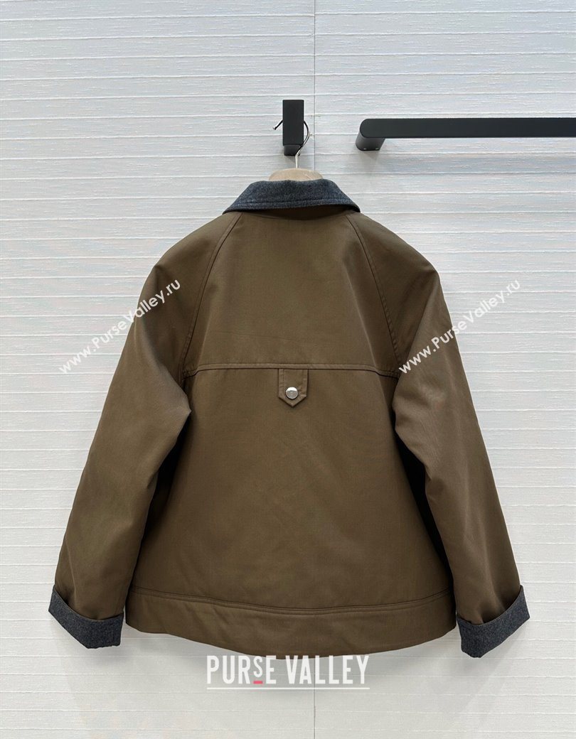 Brunello Cucinelli BC Cotton and Wool Padded Jacket Brown 2025 BC090401 (QI-250904010)