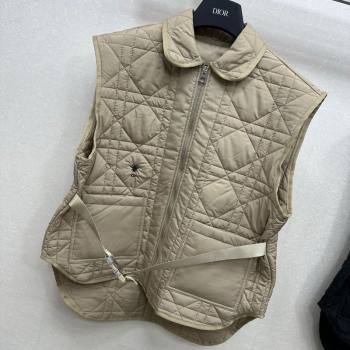 Dior Oblique Vest with Belt Beige 2025 DR090404 (QI-250904013)