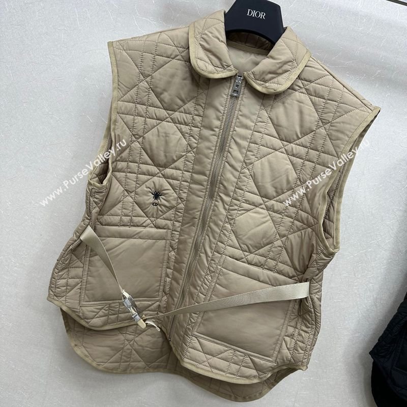 Dior Oblique Vest with Belt Beige 2025 DR090404 (QI-250904013)