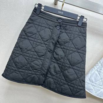 Dior Oblique Mini Skirt Black 2025 DR090404 (QI-250904018)