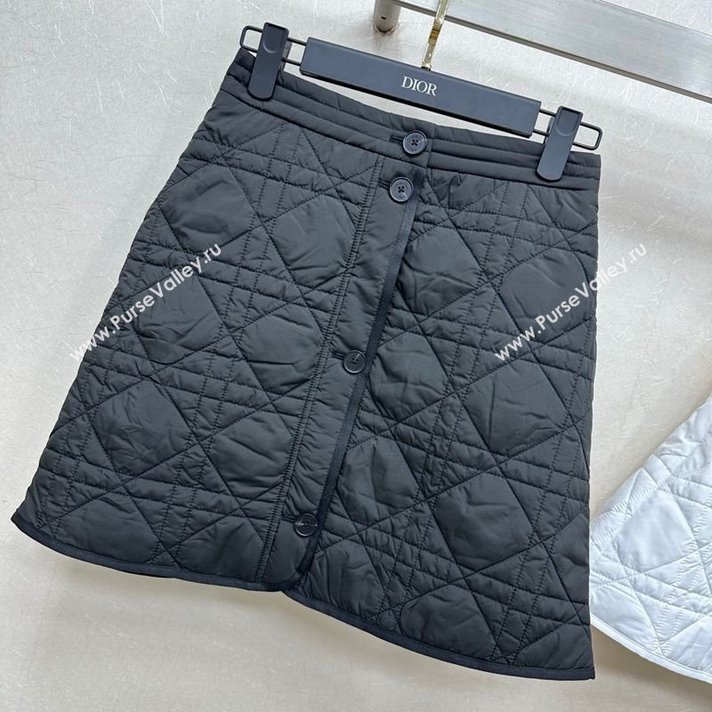 Dior Oblique Mini Skirt Black 2025 DR090404 (QI-250904018)