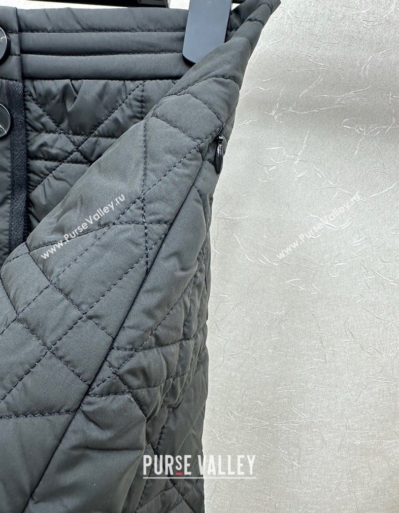 Dior Oblique Mini Skirt Black 2025 DR090404 (QI-250904018)