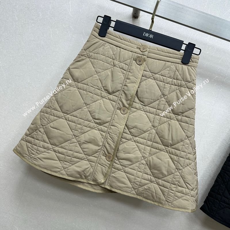 Dior Oblique Mini Skirt Beige 2025 DR090404 (QI-250904019)