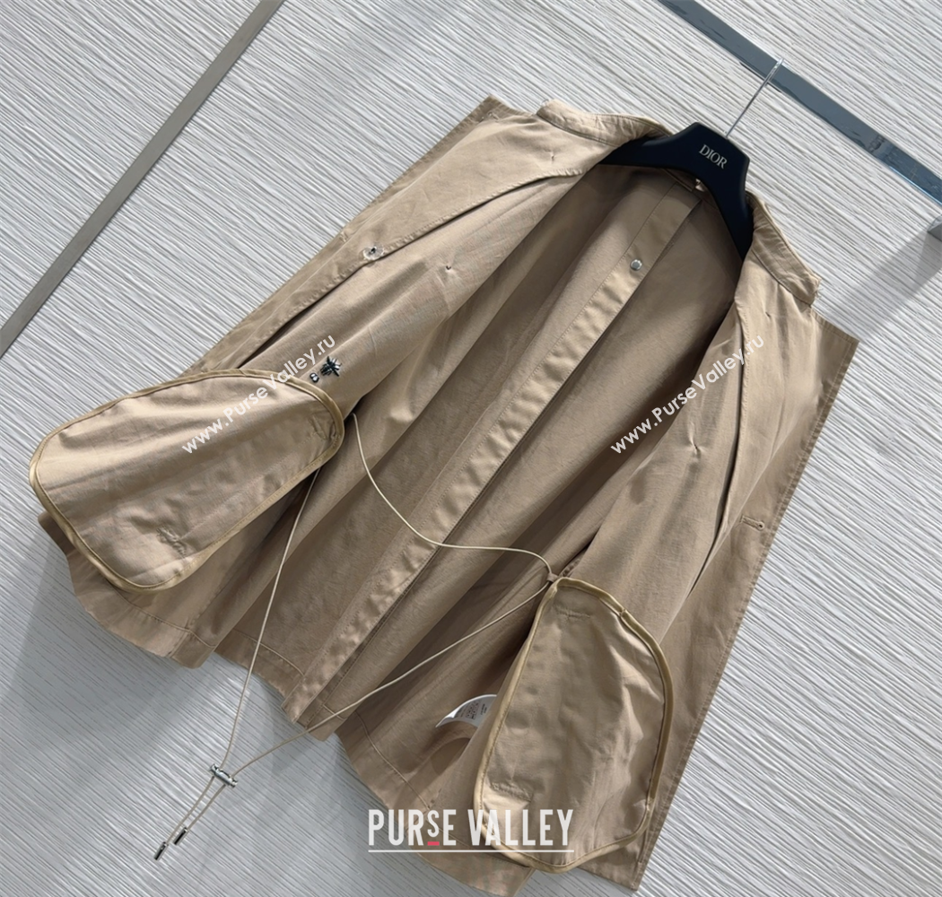 Dior Short Coat Khaki 2025 DR090406 (QI-250904066)